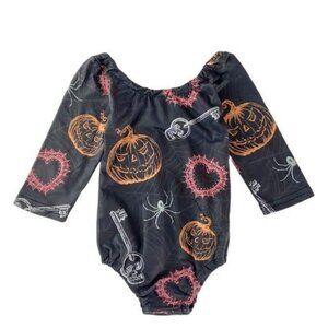 Halloween Baby Long Sleeve Leotard or body suit 12-18 Months
